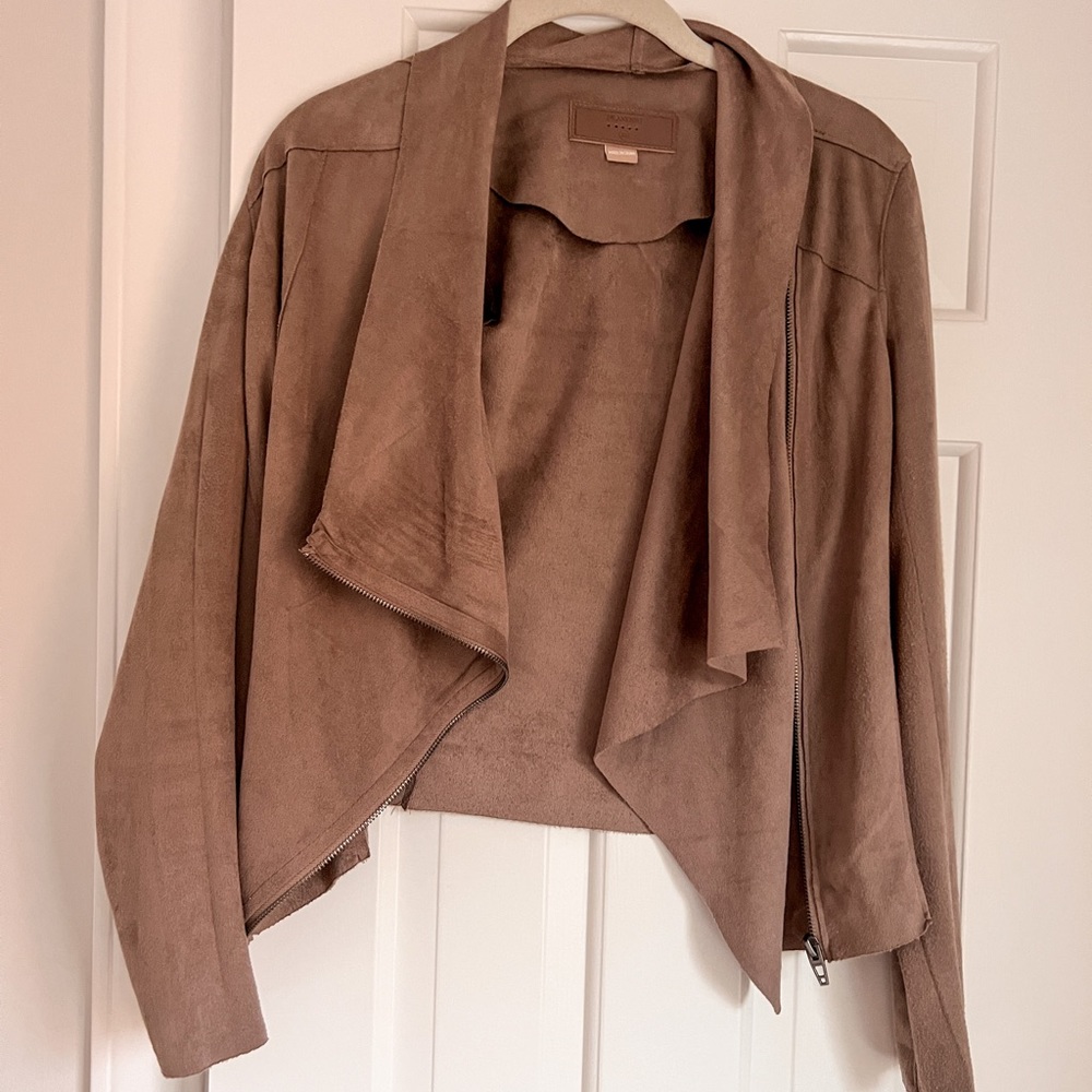 Blank Nyc Suede Drape Front Jacket - image 1